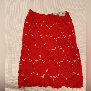 Alice and Olivia lace pencil skirt